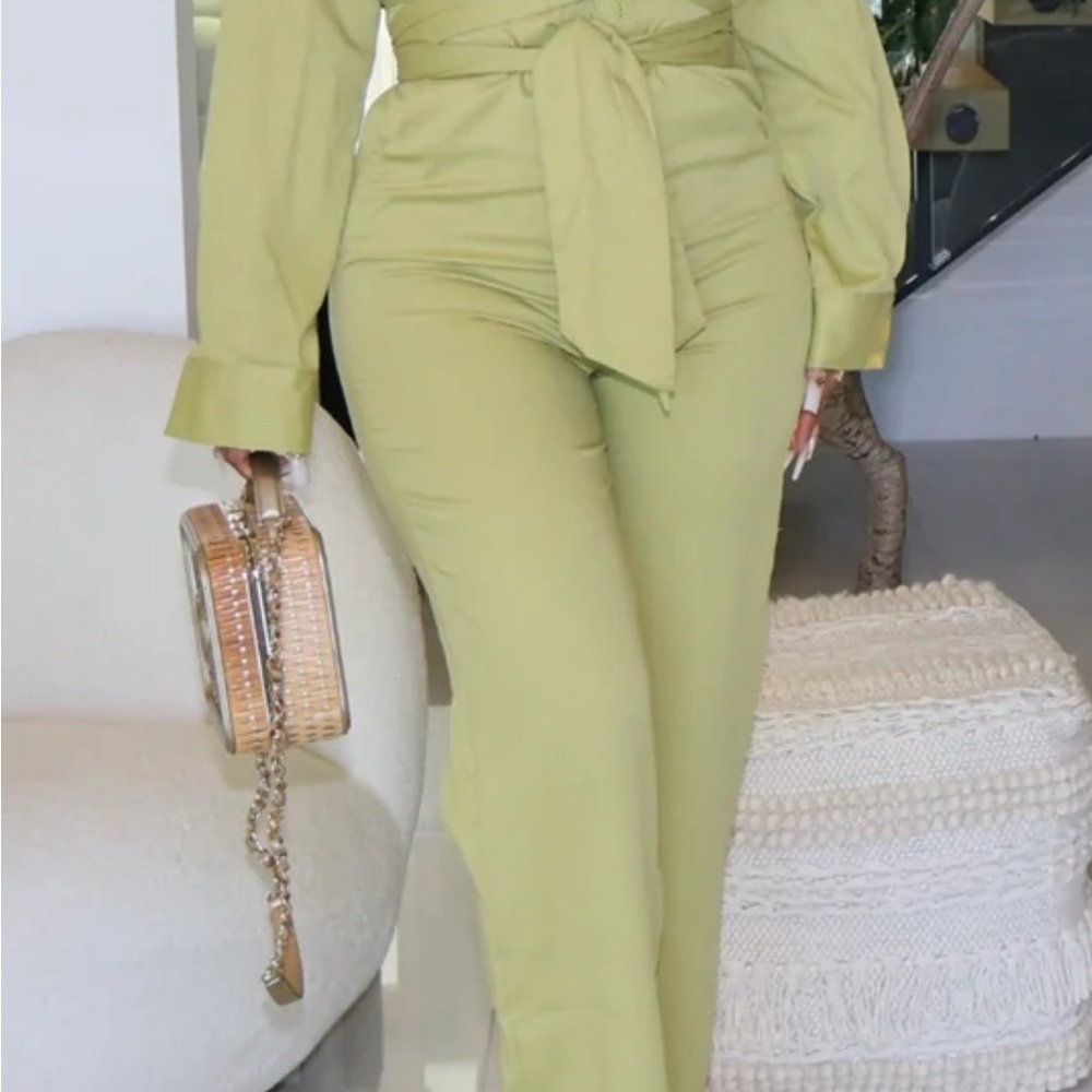 Elegant Olive Green Women's Jumpsuit